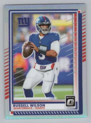 Russell Wilson 2025 Donruss Optic Holo New York Giants