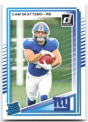 Cam Skattebo Rookie 2025 Donruss New York Giants