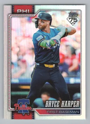 Bryce Harper 2026 Topps Rainbow Foil Philadelphia Phillies