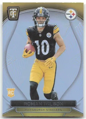 Roman Wilson RC 2024 Panini Totally Certified Steelers