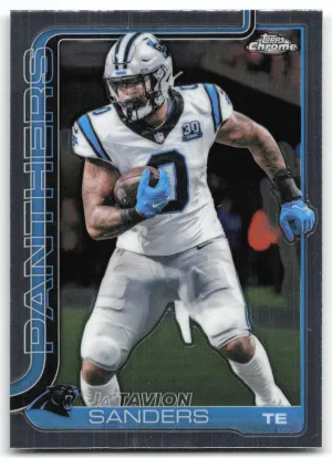Ja'Tavion Sanders 2025 Topps Chrome Carolina Panthers