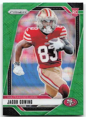 Jacob Cowing Rookie 2024 Panini Prizm Green San Francisco 49ers