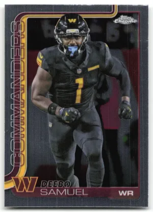 Deebo Samuel 2025 Topps Chrome Washington Commanders