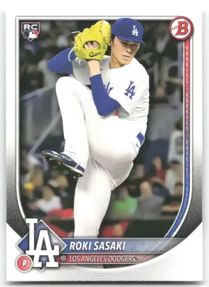 Roki Sasaki Rookie 2025 Bowman Los Angeles Dodgers
