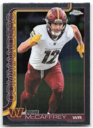 Luke McCaffrey 2025 Topps Chrome Washington Commanders