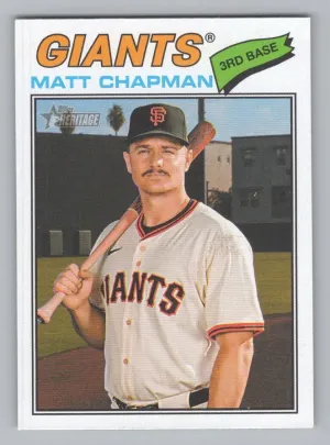 Matt Chapman 2026 Topps Heritage San Francisco Giants