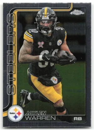 Jaylen Warren 2025 Topps Chrome Pittsburgh Steelers
