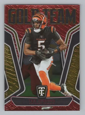 Tee Higgins 2024 Panini Totally Certified Gold Team Mirror Red #/249 Bengals