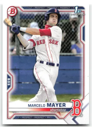 Marcelo Mayer 2021 Bowman Draft Red Sox