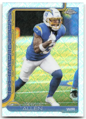Keenan Allen 2025 Topps Chrome Topps Logo Refractor Los Angeles Chargers