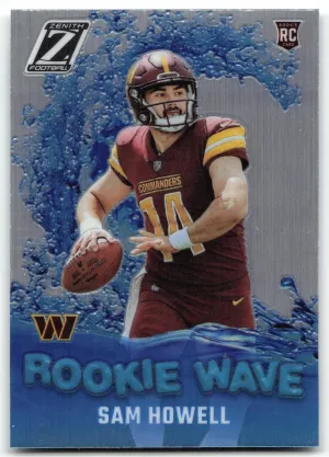Sam Howell 2022 Zenith Rookie Wave Washington Commanders
