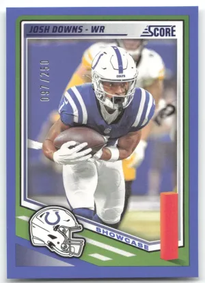 Josh Downs 2025 Score Showcase #/250 Indianapolis Colts