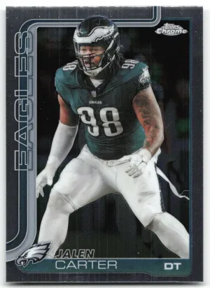 Jalen Carter 2025 Topps Chrome Philadelphia Eagles