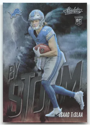Isaac TeSlaa 2025 Panini Absolute By Storm Detroit Lions