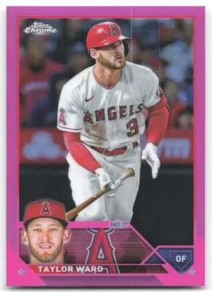 Taylor Ward 2023 Topps Chrome Pink Refractors Los Angeles Angels