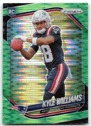 Kyle Williams RC 2025 Panini Prizm Neon Green Pulsar Patriots