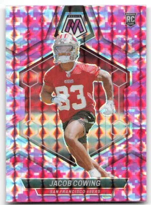 Jacob Cowing RC 2024 Panini Mosaic Mosaic Camo Pink San Francisco 49ers