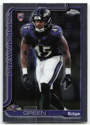 Mike Green RC 2025 Topps Chrome Baltimore Ravens