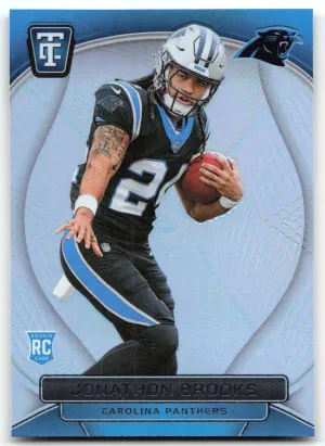 Jonathon Brooks Rookie 2024 Panini Totally Certified Mirror Carolina Panthers