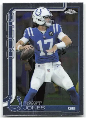 Daniel Jones 2025 Topps Chrome Indianapolis Colts