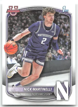 Nick Martinelli 2025-26 Bowman Prospects Northwestern Wildcats