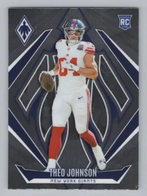 Theo Johnson RC 2024 Panini Phoenix New York Giants