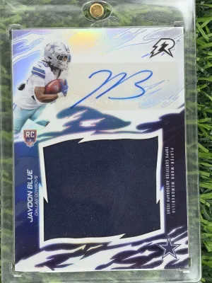 Jaydon Blue RC 2025 Topps Resurgence RPA Auto Patch Dallas Cowboys