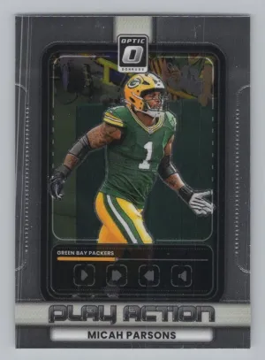 Micah Parsons 2025 Donruss Optic Play Action Packers