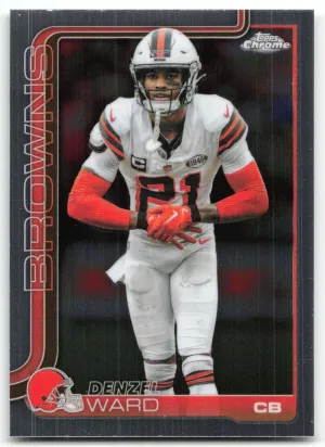 Denzel Ward 2025 Topps Chrome Cleveland Browns
