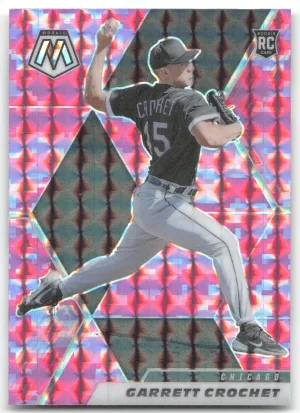 Garrett Crochet Rookie 2021 Panini Mosaic Pink Camo Chicago White Sox