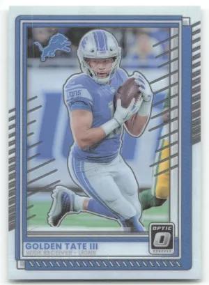 Golden Tate III 2025 Donruss Optic Detroit Lions