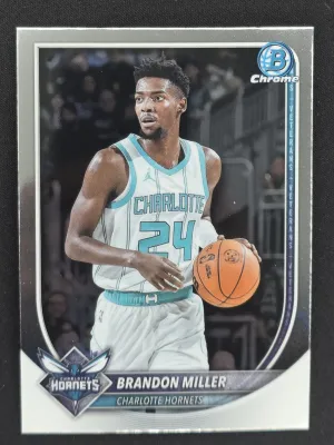Brandon Miller 2025-26 Bowman Chrome Charlotte Hornets
