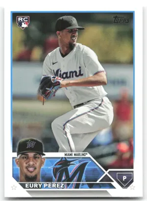 Eury Pérez Rookie 2023 Topps Update Miami Marlins