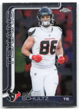 Dalton Schultz 2025 Topps Chrome Houston Texans