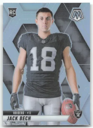 Jack Bech Rookie 2025 Panini Mosaic Silver Las Vegas Raiders