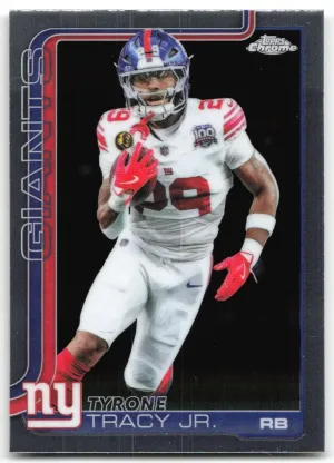 Tyrone Tracy Jr. 2025 Topps Chrome New York Giants