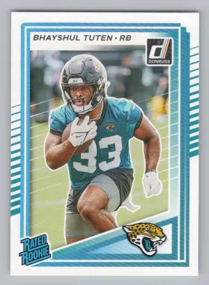 Bhayshul Tuten RC 2025 Donruss Jaguars