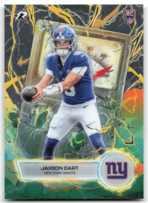 Jaxson Dart 2025 Topps Resurgence Voltaic New York Giants