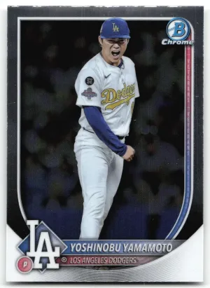 Yoshinobu Yamamoto 2025 Bowman Chrome Dodgers