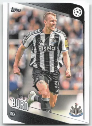 Dan Burn 2025-26 Topps UEFA Club Competitions Newcastle United