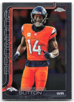 Courtland Sutton 2025 Topps Chrome Denver Broncos