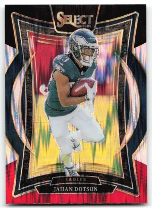 Jahan Dotson 2024 Panini Select Black & Red Prizm Shock Eagles