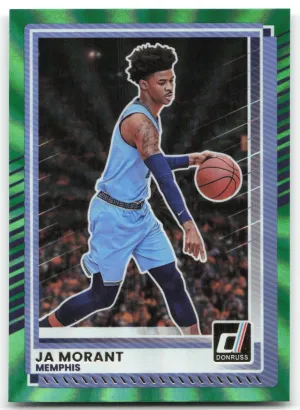 Ja Morant 2025-26 Donruss Holo Green Laser Memphis Grizzlies