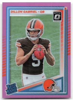 Dillon Gabriel RC 2025 Donruss Optic Pink Cleveland Browns