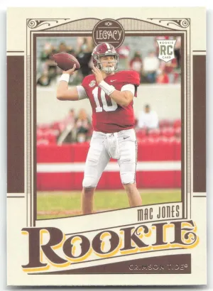 Mac Jones Rookie 2021 Panini Legacy Alabama Crimson Tide