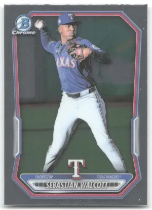 Sebastian Walcott 2026 Bowman Chrome Prospects Texas Rangers