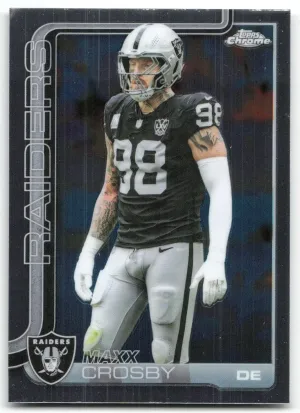 Maxx Crosby 2025 Topps Chrome Las Vegas Raiders