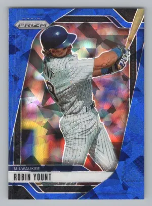 Robin Yount 2025 Panini Prizm Blue Ice Prizms Milwaukee Brewers