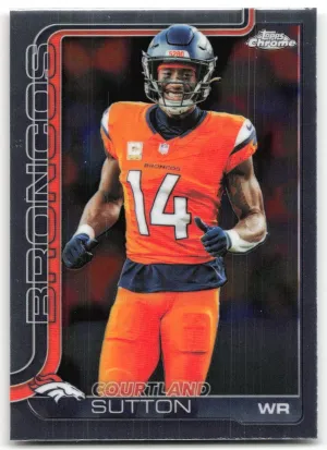 Courtland Sutton 2025 Topps Chrome Denver Broncos