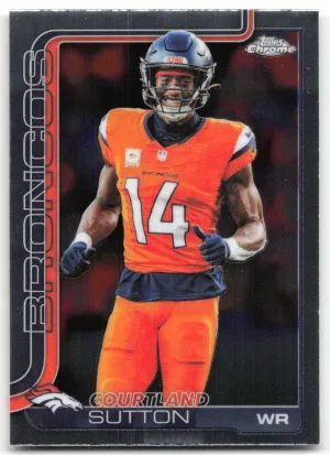 Courtland Sutton 2025 Topps Chrome Denver Broncos